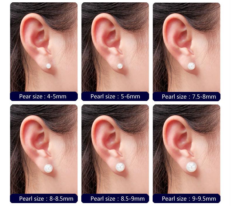mm size chart for earrings actual size