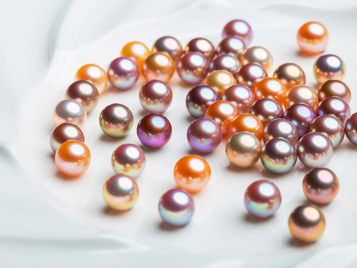 perfect round freshwater pearls