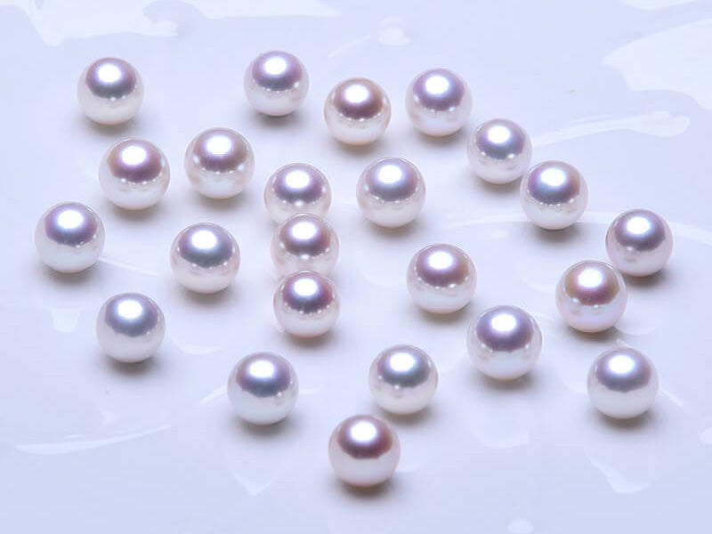 Gradient Purple Round Matching Freshwater Loose Pearls For