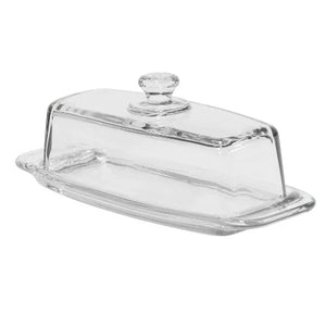 Anchor Hocking Whitman Butter Dish - Welcome Home