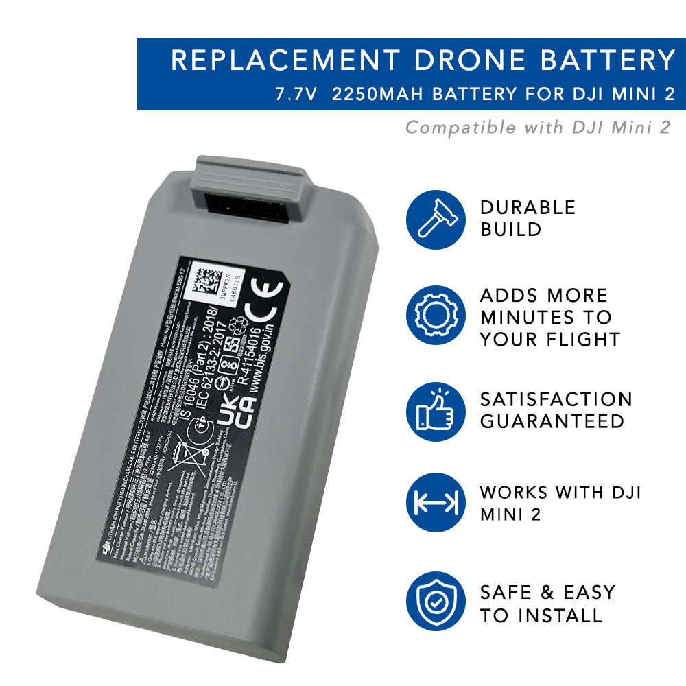 7.7V 3650mAh Drone Battery For DJI Mini 2, Mini SE Drone