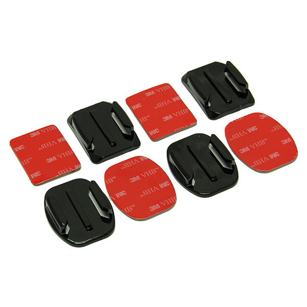 2x Flat Mounts & 2x Curved Mounts with 3M Adhesives for Go Pro HD Hero ...