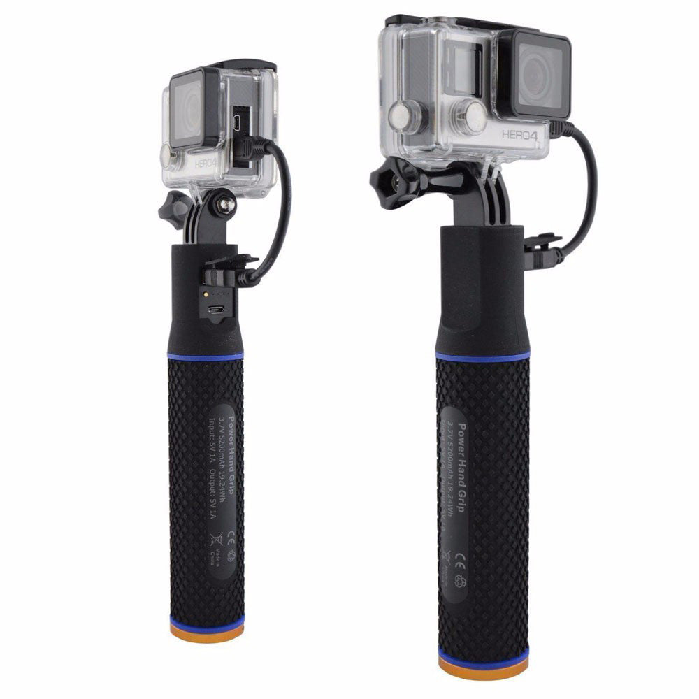 Power Hand Grip Pole Power Bank 50mah Charger For Gopro Hero 2 3 3 Maximalpower