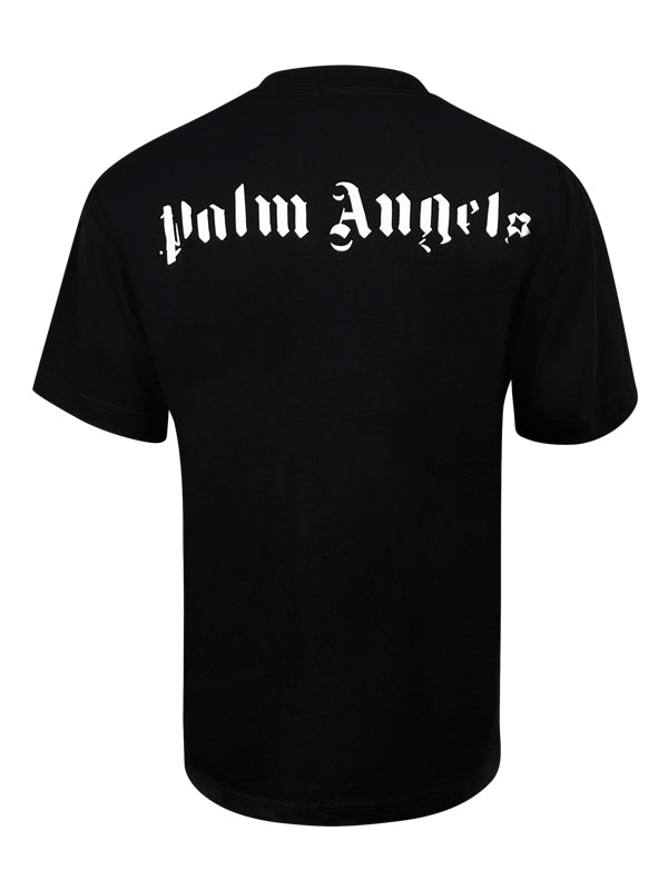 Palm Angels Hue Gothic Logo T-shirt Black Men's - SS21 - US