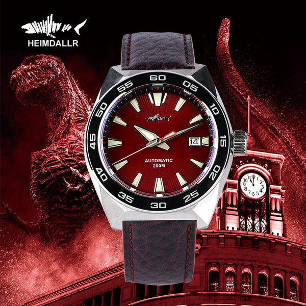 Heimdallr Sharky GS Godzilla Homage Diver Watch - Heimdallr Official  Website – Heimdallr Watch Official Store