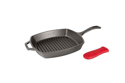 Lodge Cast Iron Lodge Pre-Seasoned Cast Iron Reversible Grill/Griddle -  20x10.5 Inch - Smooth Griddle & Ribbed Grill - Fits 2 Burners in the Grill  Cookware department at