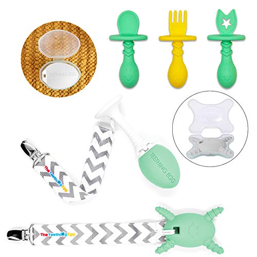 Little Dippers Self Feeding Starter Spoon  Silicone Baby Feeding Utensils  For Baby Led Weaning - eZtotZ – eztotz