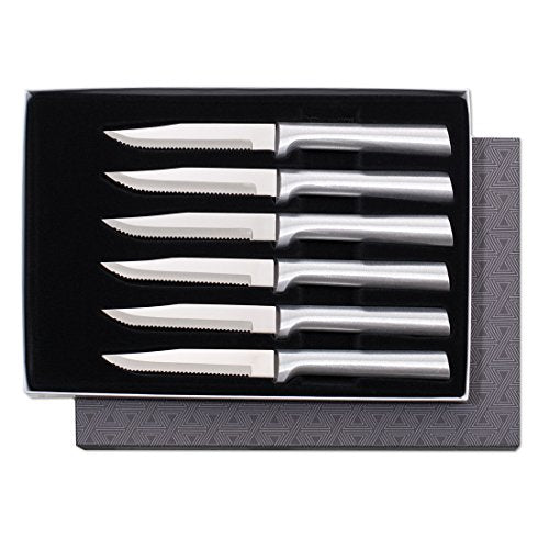  Rada Cutlery Knife 7 Stainless Steel Kitchen Knives Starter  Gift Set with Brushed Aluminum Made in USA, Silver Handle: Boxed Knife  Sets: Home & Kitchen