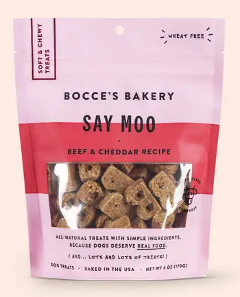 Bocce’s Bakery Say Moo Soft Chewy Treats For Dogs