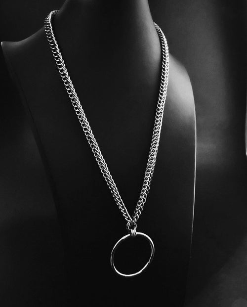 Attica - Stainless steel chainmail necklace & o'ring – Circle A