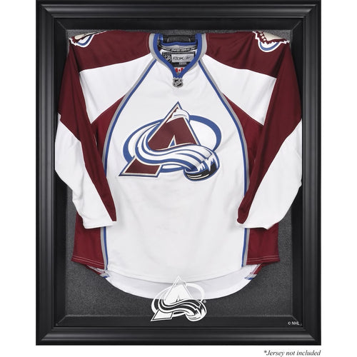 New York Rangers Brown Framed Logo Jersey Display Case