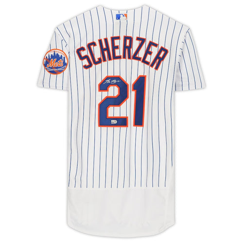 Max Scherzer Signed New York Mets Blue Nike Replica Jersey (Fanatics) – DAS