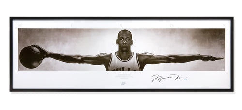 Michael Jordan Autographed Breaking Through No Look 40 x 60