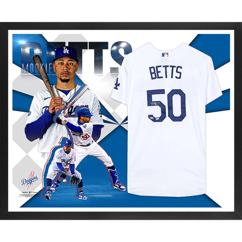 Mookie Betts Signed Los Angeles Dodgers Blue Nike Authentic Jersey - F – DAS