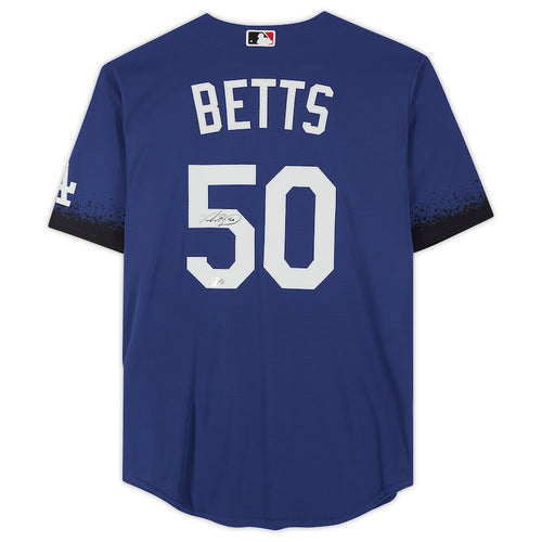 Framed Mookie Betts Los Angeles Dodgers Autographed White Nike Authentic  Jersey