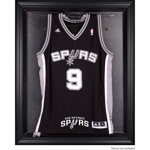 NBA Team Logo Basketball Jersey Mahogany Frame Wall Mountable
