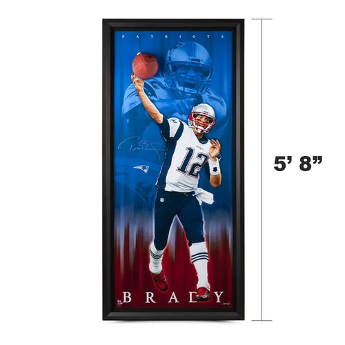 Tom Brady Autographed Framed 16x20 Photo New England Patriots Snow Fanatics  Holo Stock #206956 - Mill Creek Sports