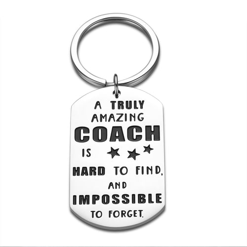 Gift for Baseball Coach Keychain Thank You Coach Gift A great Baseball Coach  is Hard to Find and Impossible to Forget Keyring Appreciation Keychain for  Coach Birthday Christmas Retirement Gift 