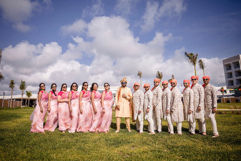 Indian wedding bridal party