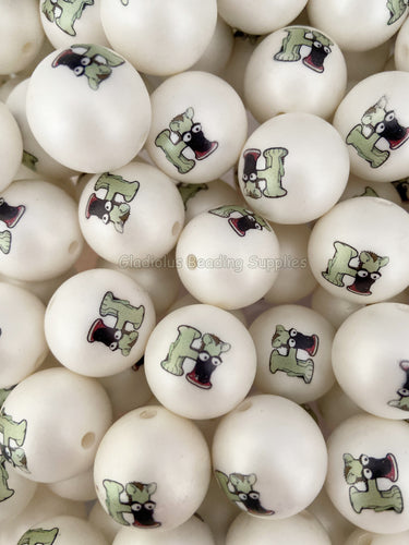 20mm Social Worker Matte Print - White Acrylic Matte Beads - Bubblegum –  Gladiolus Beading Supplies LLC