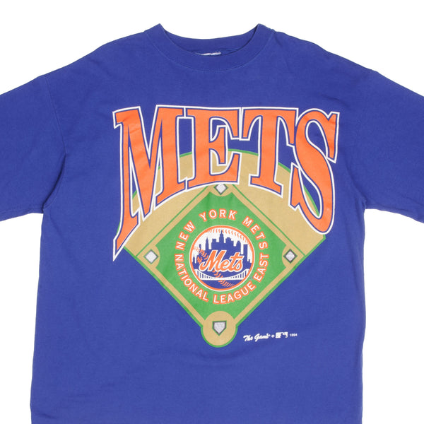 Vintage 90's New York Mets MLB Black T Shirt Size L 