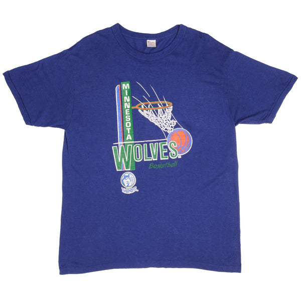 Vintage Minnesota Timberwolves T Shirt Tee Starter Made USA 