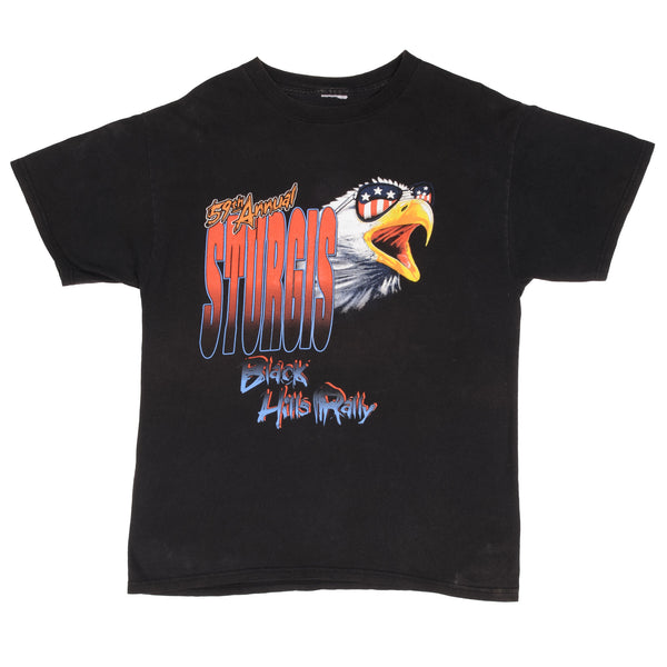 Vintage 80s T-shirt Black Hills CALTEX Rushmore Sturgis Tee Medium Small -   Canada