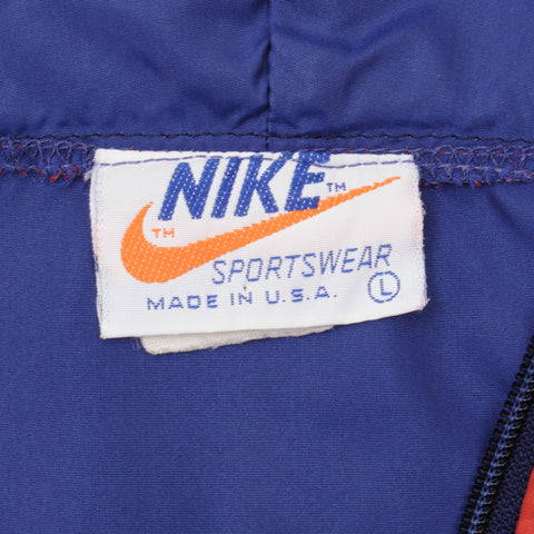 Vintage Y2K 90s Nike Label Navy Red Tracksuit Bottoms Joggers