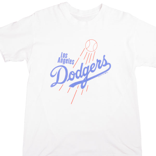 90's Los Angeles Dodgers Blue T-shirt Single Needle Size 