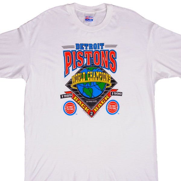 Vintage 1989 Detroit Pistons World Champs Bad Boys T-shirt - BIDSTITCH
