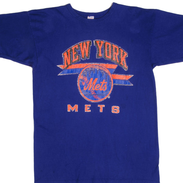 vintage 80s NEW YORK METS T-Shirt MEDIUM mlb baseball nyc city