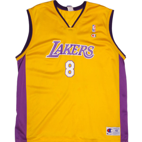 Kobe Bryant #24 Los Angeles Lakers White Adidas Jersey Style T-Shirt  Men's LARGE