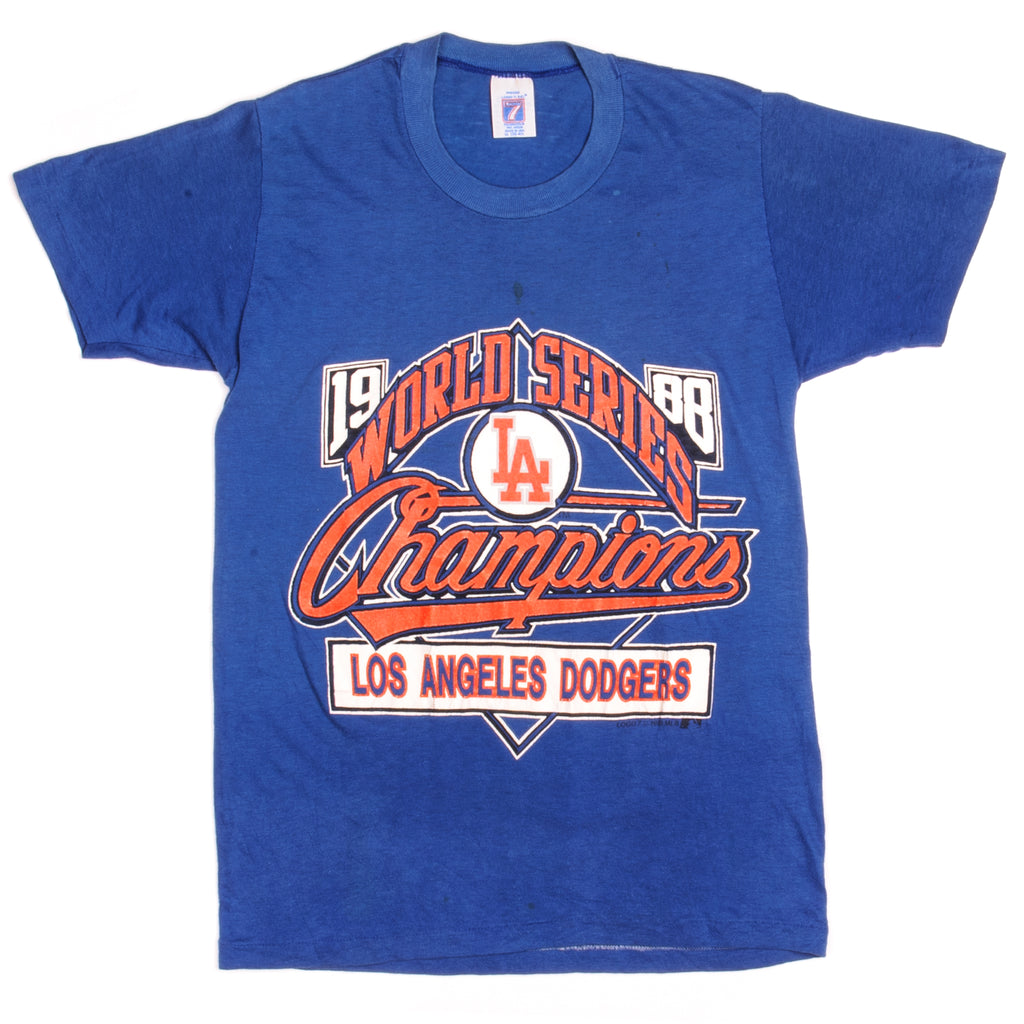 VINTAGE MLB LOS ANGELES DODGERS WORLD SERIES CHAMPIONS TEE SHIRT 1988 ...