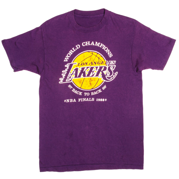 Vintage LA Lakers 1987 World Champ T Shirt NBA Caricature T -  Norway