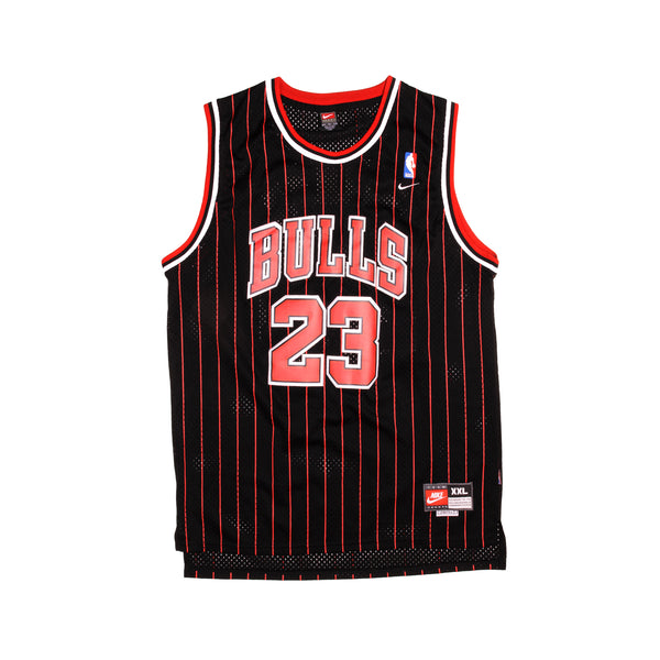 MICHAEL JORDAN BULLS Black w/ Red NBA #23 jersey and shorts