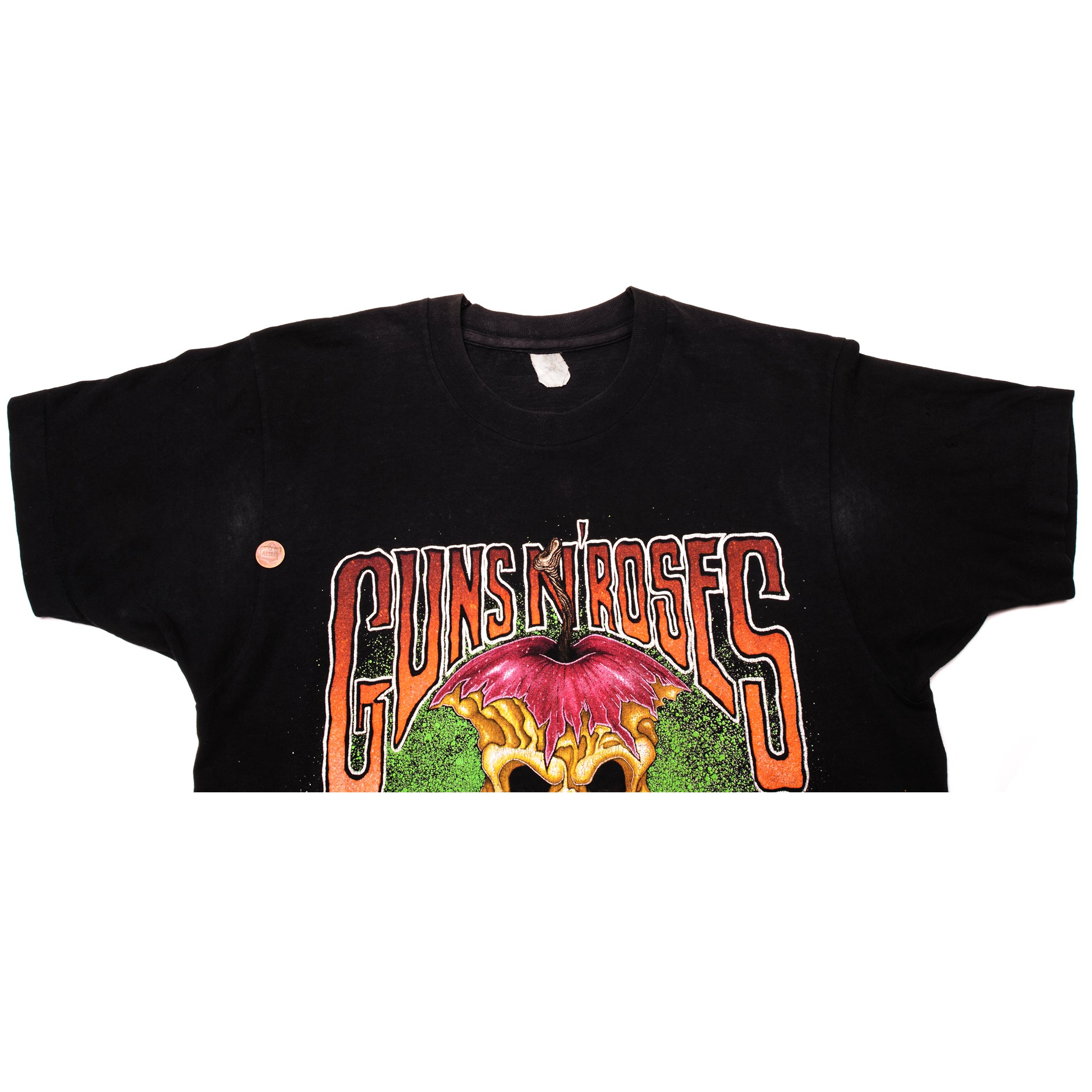 VINTAGE GUNS N' ROSES BAD APPLES USE YOUR ILLUSION TOUR TEE SHIRT 1993 SIZE  MEDIUM MADE IN USA