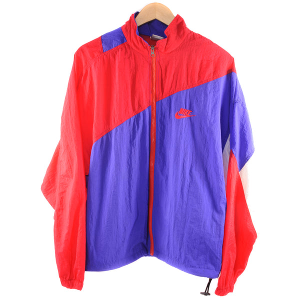 VTG 80s 90s AVIA Sportswear Multicolor Full Zip Nylon Windbreaker Jacket  Size M