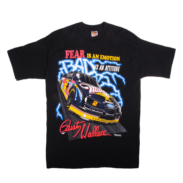 VINTAGE NASCAR RUSTY WALLACE 1990S TEE SHIRT SIZE LARGE – Vintage