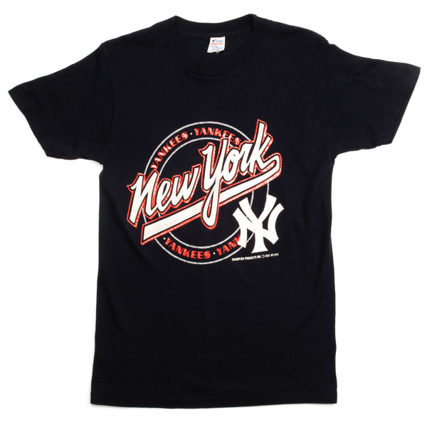 Vintage 80s 90s New York Yankees MLB Baseball T Shirt Trench