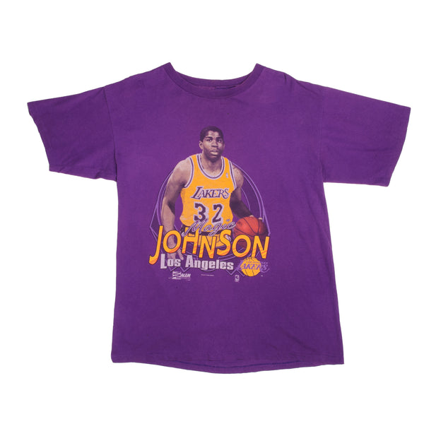 Standout Vintage — Rare 1990 Vintage Salem Sportswear MAGIC JOHNSON- Los  Angeles Lakers Specialty T-shirt Sz: MEDIUM