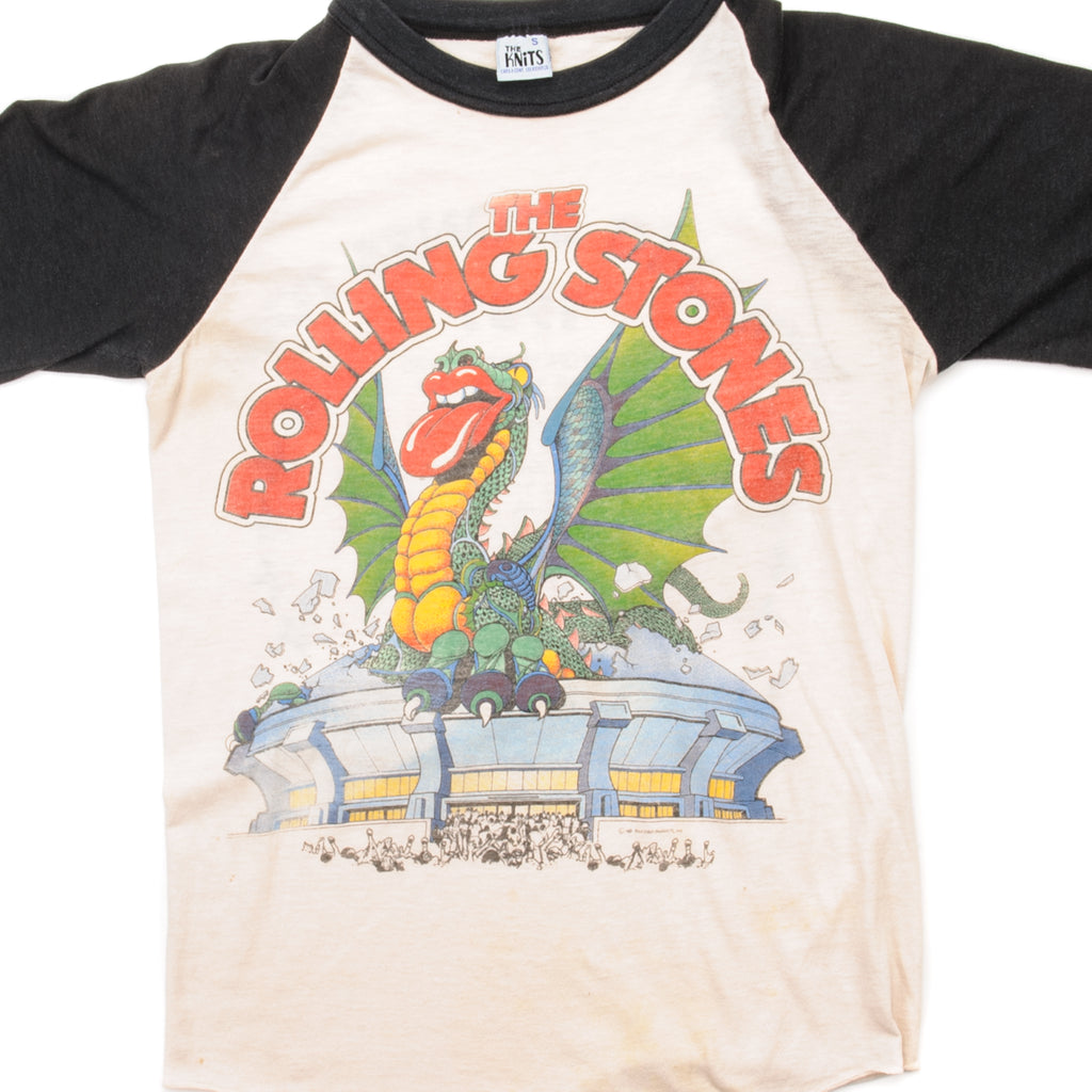 Vintage The Rolling Stones Tour Raglan Tee Shirt 1981 Size Xs Made In Vintage Rare Usa 2330