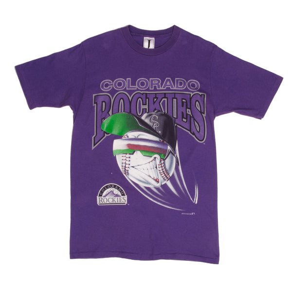 Colorado Rockies CR Logo Distressed Vintage logo T-shirt 6 Sizes S-3XL