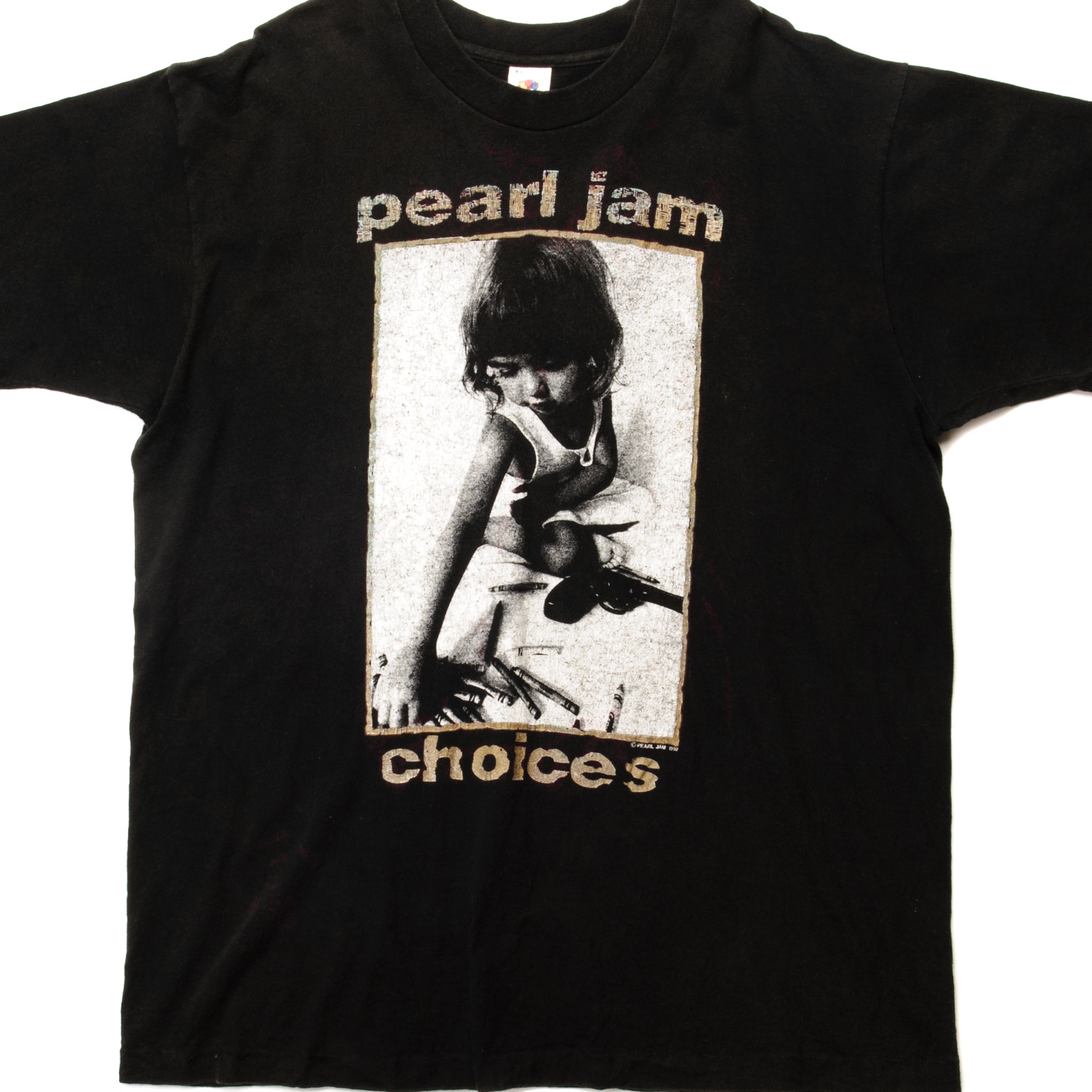 VINTAGE PEARL JAM CHOICES TEE SHIRT 1992 SIZE XL MADE IN USA – Vintage ...