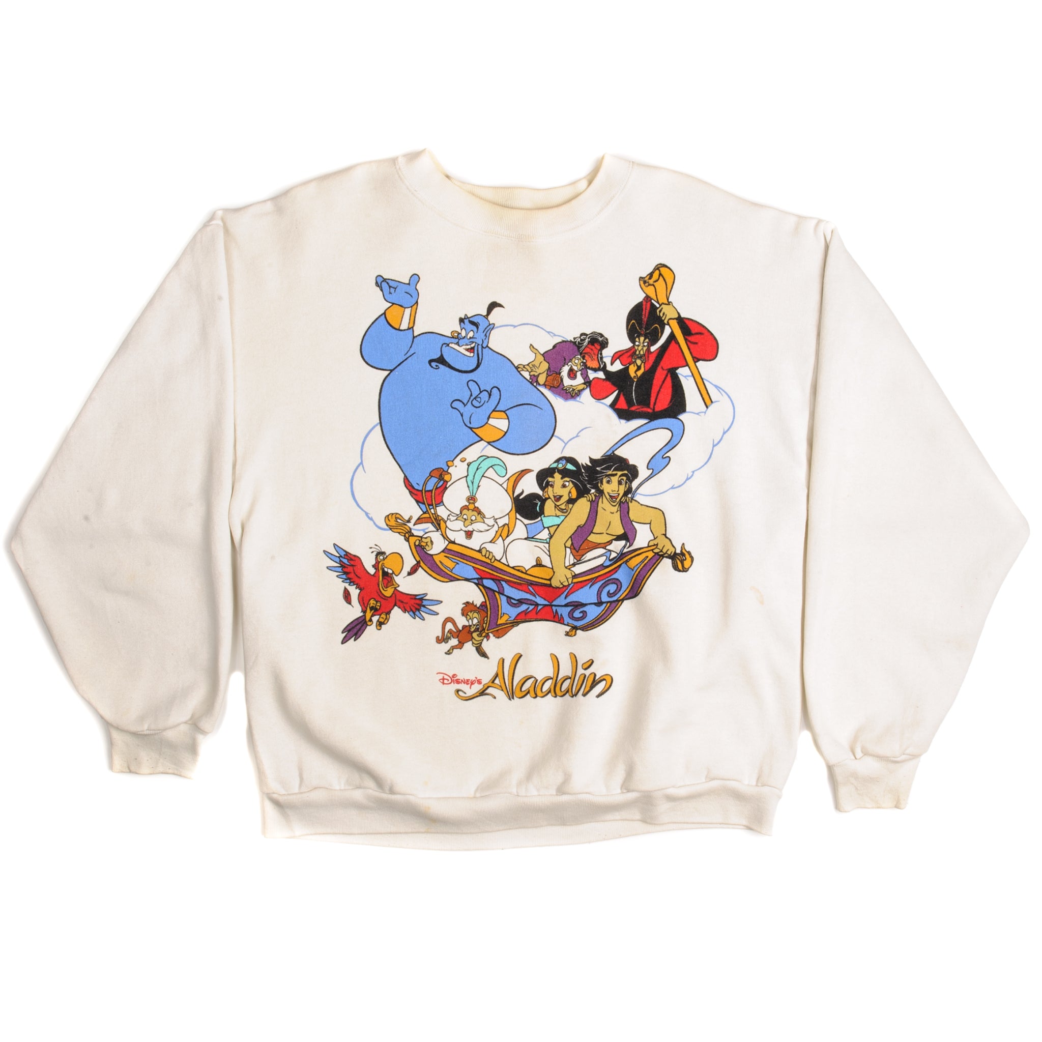 VINTAGE DISNEY ALADDIN SWEATSHIRT 1990S SIZE LARGE MADE IN USA