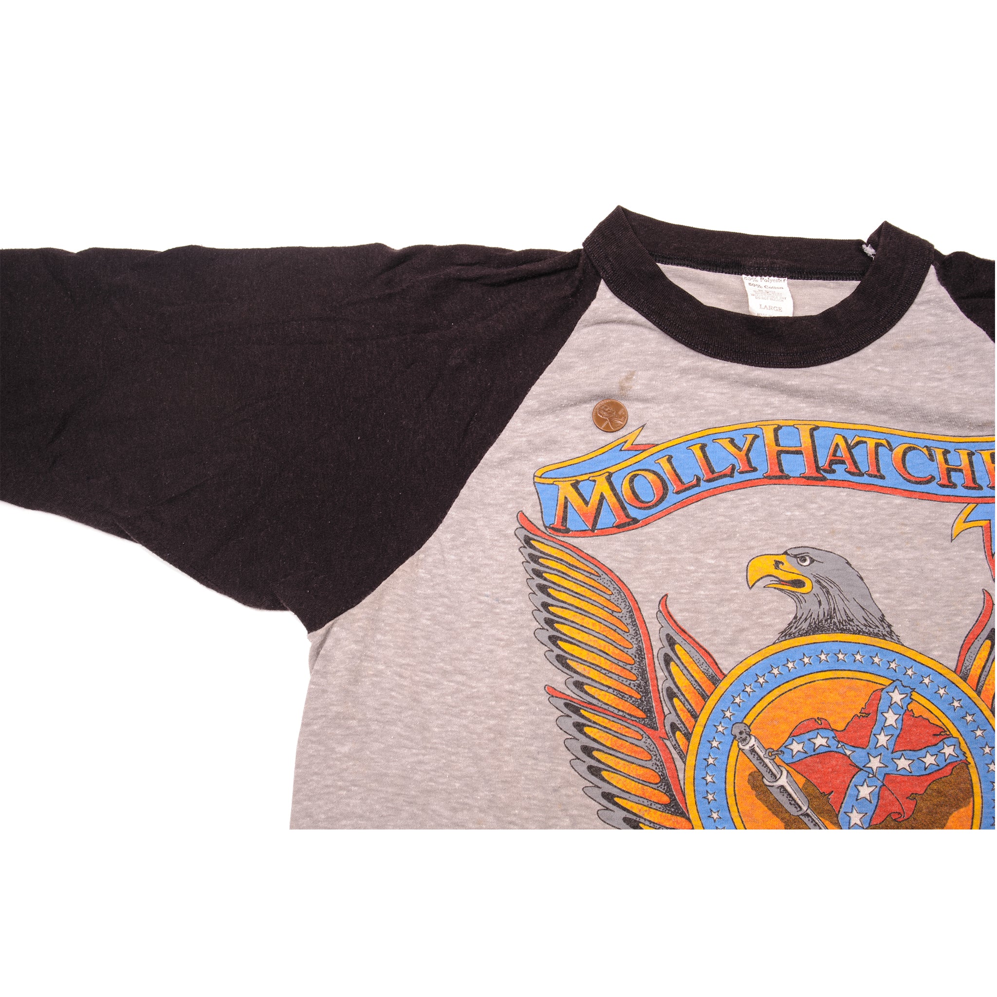 70's Molly Hatchet Raglan sleeve T-shirt - Tシャツ