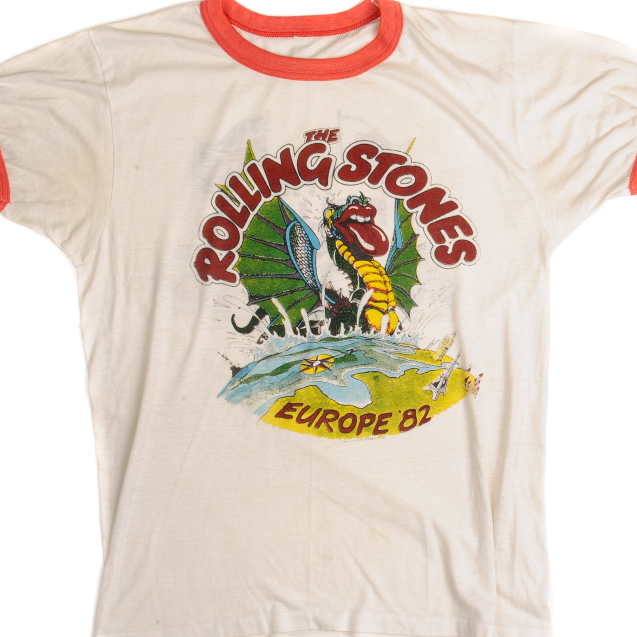 rolling stones 1982 tour t shirt