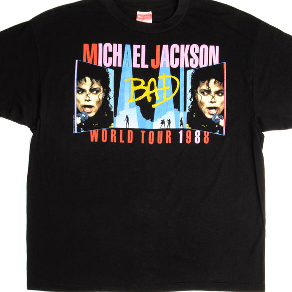 VINTAGE MICHAEL JACKSON BAD TOUR TEE SHIRT 1988 SIZE SMALL MADE IN