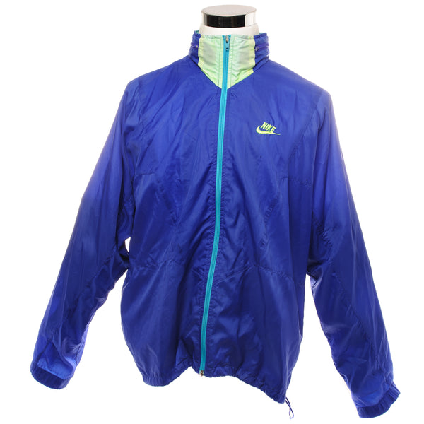 Vintage Nike Windbreaker Jacket Size Large. BLUE