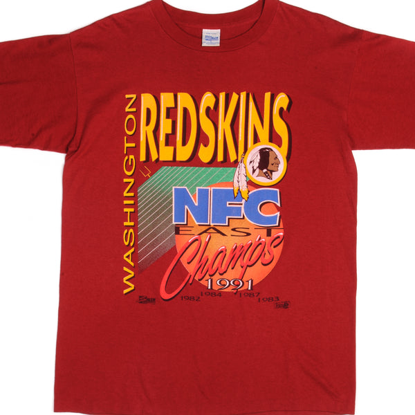 VINTAGE NFL WASHINGTON REDSKINS XXVI SUPER BOWL TEE SHIRT 1990's SIZE –  Vintage rare usa