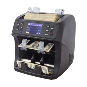 Techtongda Electronic Coin Counting Machine Automatic Dollar Money Currency Coin Sorter, Size: 10.2, Black